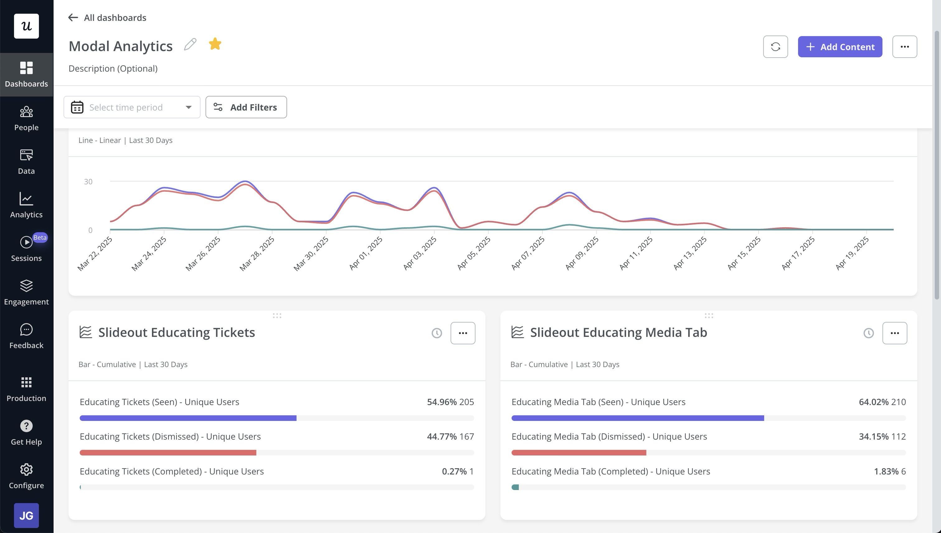 Screenshot of Userpilot